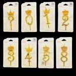 شمع تاج دار طلایی